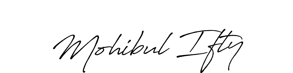 You should practise on your own different ways (Antro_Vectra_Bolder) to write your name (Mohibul Ifty) in signature. don't let someone else do it for you. Mohibul Ifty signature style 7 images and pictures png