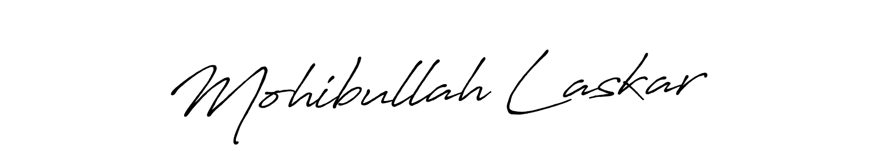 How to make Mohibullah Laskar signature? Antro_Vectra_Bolder is a professional autograph style. Create handwritten signature for Mohibullah Laskar name. Mohibullah Laskar signature style 7 images and pictures png