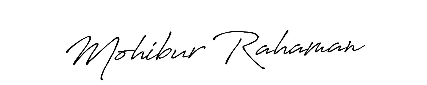 Make a beautiful signature design for name Mohibur Rahaman. With this signature (Antro_Vectra_Bolder) style, you can create a handwritten signature for free. Mohibur Rahaman signature style 7 images and pictures png