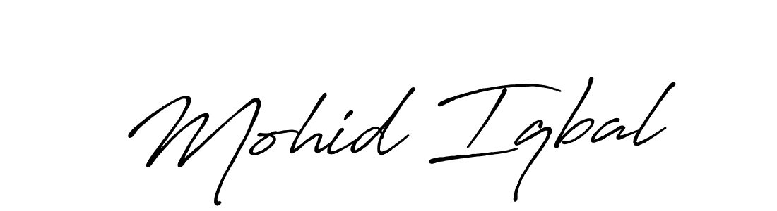 How to make Mohid Iqbal signature? Antro_Vectra_Bolder is a professional autograph style. Create handwritten signature for Mohid Iqbal name. Mohid Iqbal signature style 7 images and pictures png