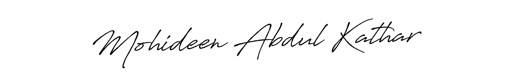 Antro_Vectra_Bolder is a professional signature style that is perfect for those who want to add a touch of class to their signature. It is also a great choice for those who want to make their signature more unique. Get Mohideen Abdul Kathar name to fancy signature for free. Mohideen Abdul Kathar signature style 7 images and pictures png