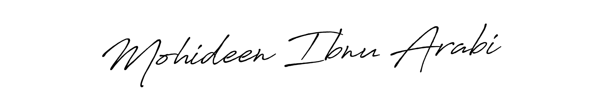 Make a beautiful signature design for name Mohideen Ibnu Arabi. Use this online signature maker to create a handwritten signature for free. Mohideen Ibnu Arabi signature style 7 images and pictures png