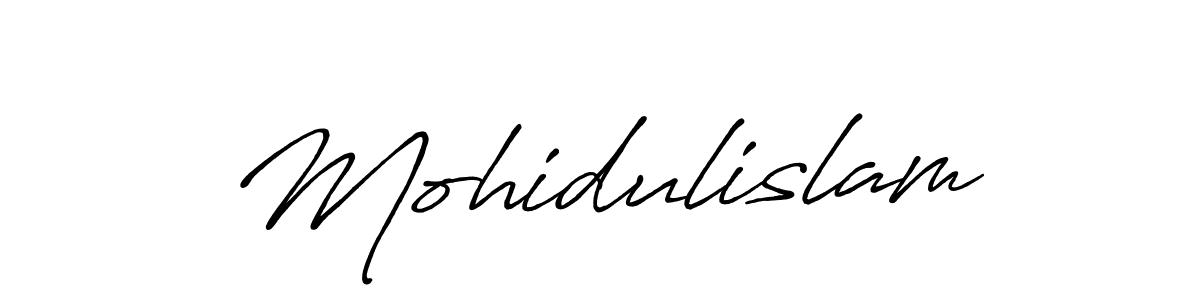 Design your own signature with our free online signature maker. With this signature software, you can create a handwritten (Antro_Vectra_Bolder) signature for name Mohidulislam. Mohidulislam signature style 7 images and pictures png