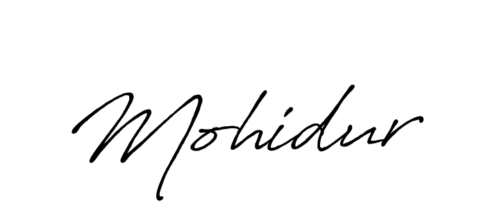 Create a beautiful signature design for name Mohidur. With this signature (Antro_Vectra_Bolder) fonts, you can make a handwritten signature for free. Mohidur signature style 7 images and pictures png