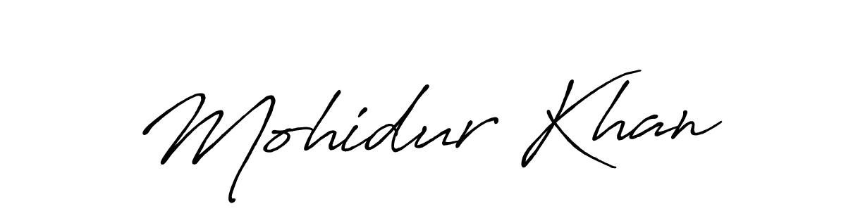 The best way (Antro_Vectra_Bolder) to make a short signature is to pick only two or three words in your name. The name Mohidur Khan include a total of six letters. For converting this name. Mohidur Khan signature style 7 images and pictures png