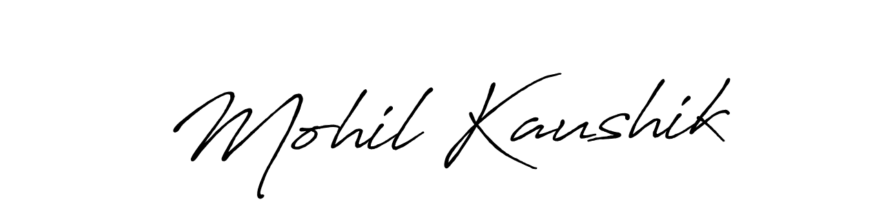 It looks lik you need a new signature style for name Mohil Kaushik. Design unique handwritten (Antro_Vectra_Bolder) signature with our free signature maker in just a few clicks. Mohil Kaushik signature style 7 images and pictures png