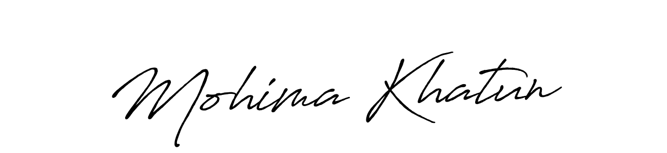 Antro_Vectra_Bolder is a professional signature style that is perfect for those who want to add a touch of class to their signature. It is also a great choice for those who want to make their signature more unique. Get Mohima Khatun name to fancy signature for free. Mohima Khatun signature style 7 images and pictures png