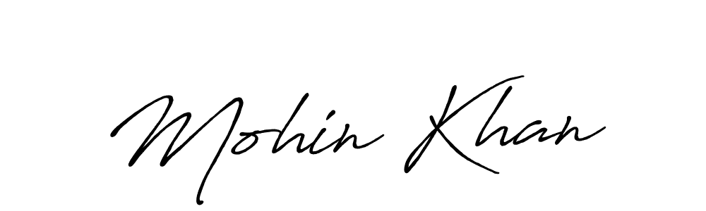 Also we have Mohin Khan name is the best signature style. Create professional handwritten signature collection using Antro_Vectra_Bolder autograph style. Mohin Khan signature style 7 images and pictures png