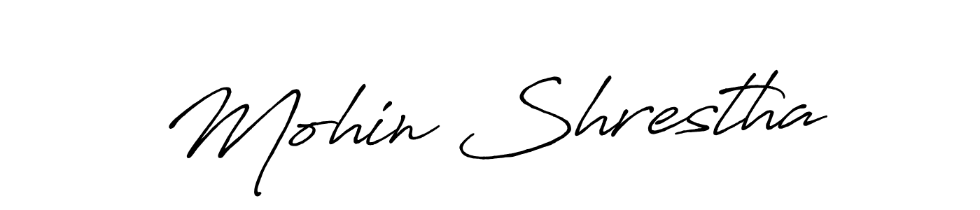 How to make Mohin Shrestha signature? Antro_Vectra_Bolder is a professional autograph style. Create handwritten signature for Mohin Shrestha name. Mohin Shrestha signature style 7 images and pictures png