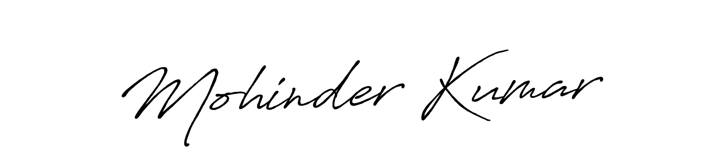 Mohinder Kumar stylish signature style. Best Handwritten Sign (Antro_Vectra_Bolder) for my name. Handwritten Signature Collection Ideas for my name Mohinder Kumar. Mohinder Kumar signature style 7 images and pictures png