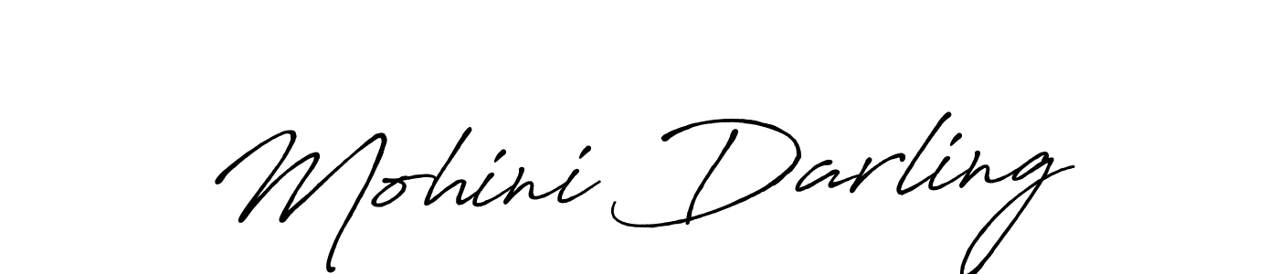 if you are searching for the best signature style for your name Mohini Darling. so please give up your signature search. here we have designed multiple signature styles  using Antro_Vectra_Bolder. Mohini Darling signature style 7 images and pictures png