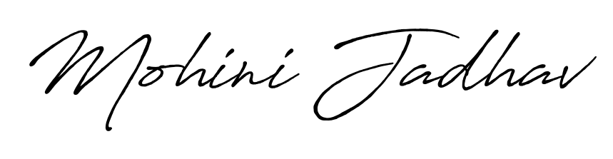 Transform the name Mohini Jadhav into a signature masterpiece using Antro_Vectra_Bolder font. Ideal for photographers, artists, and creators looking for watermarks. Mohini Jadhav signature style 7 images and pictures png