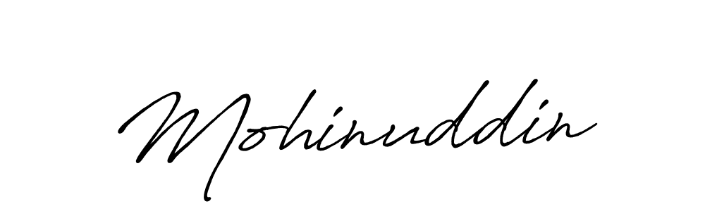 How to make Mohinuddin signature? Antro_Vectra_Bolder is a professional autograph style. Create handwritten signature for Mohinuddin name. Mohinuddin signature style 7 images and pictures png