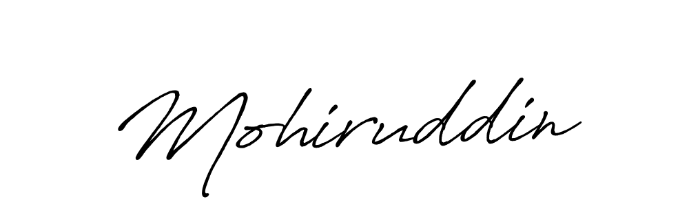 Also we have Mohiruddin name is the best signature style. Create professional handwritten signature collection using Antro_Vectra_Bolder autograph style. Mohiruddin signature style 7 images and pictures png