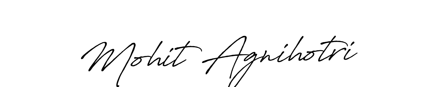 This is the best signature style for the Mohit Agnihotri name. Also you like these signature font (Antro_Vectra_Bolder). Mix name signature. Mohit Agnihotri signature style 7 images and pictures png