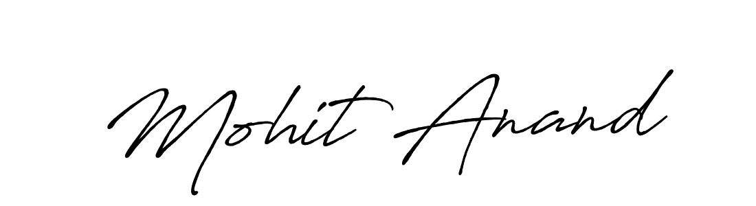 Create a beautiful signature design for name Mohit Anand. With this signature (Antro_Vectra_Bolder) fonts, you can make a handwritten signature for free. Mohit Anand signature style 7 images and pictures png