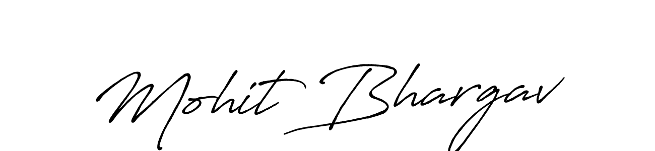 Design your own signature with our free online signature maker. With this signature software, you can create a handwritten (Antro_Vectra_Bolder) signature for name Mohit Bhargav. Mohit Bhargav signature style 7 images and pictures png