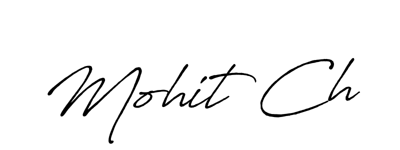 Best and Professional Signature Style for Mohit Ch. Antro_Vectra_Bolder Best Signature Style Collection. Mohit Ch signature style 7 images and pictures png