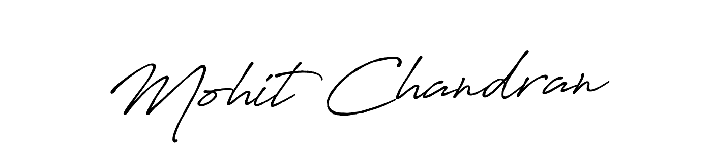 Create a beautiful signature design for name Mohit Chandran. With this signature (Antro_Vectra_Bolder) fonts, you can make a handwritten signature for free. Mohit Chandran signature style 7 images and pictures png