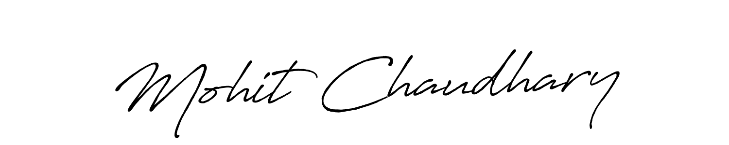 Design your own signature with our free online signature maker. With this signature software, you can create a handwritten (Antro_Vectra_Bolder) signature for name Mohit Chaudhary. Mohit Chaudhary signature style 7 images and pictures png