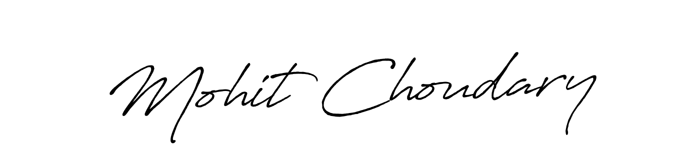 The best way (Antro_Vectra_Bolder) to make a short signature is to pick only two or three words in your name. The name Mohit Choudary include a total of six letters. For converting this name. Mohit Choudary signature style 7 images and pictures png