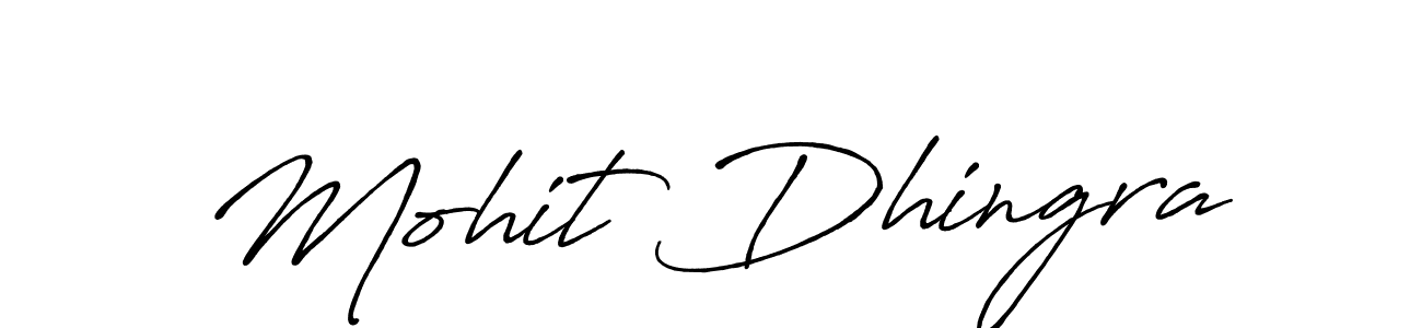 You should practise on your own different ways (Antro_Vectra_Bolder) to write your name (Mohit Dhingra) in signature. don't let someone else do it for you. Mohit Dhingra signature style 7 images and pictures png