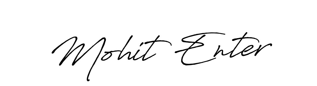 It looks lik you need a new signature style for name Mohit Enter. Design unique handwritten (Antro_Vectra_Bolder) signature with our free signature maker in just a few clicks. Mohit Enter signature style 7 images and pictures png