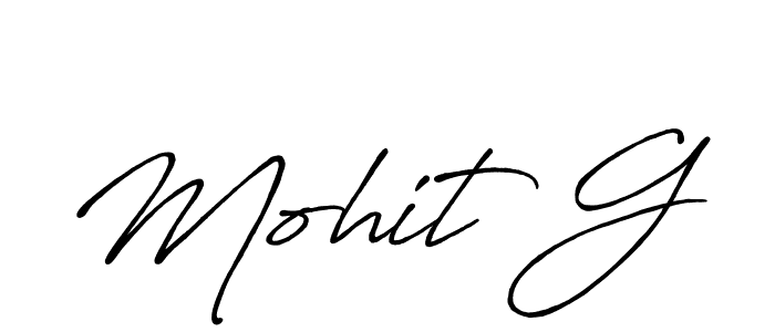 Make a short Mohit G signature style. Manage your documents anywhere anytime using Antro_Vectra_Bolder. Create and add eSignatures, submit forms, share and send files easily. Mohit G signature style 7 images and pictures png