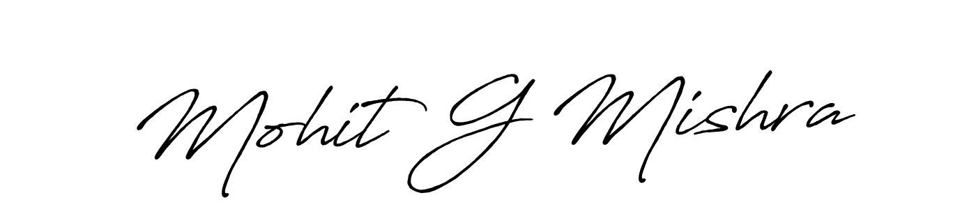 Similarly Antro_Vectra_Bolder is the best handwritten signature design. Signature creator online .You can use it as an online autograph creator for name Mohit G Mishra. Mohit G Mishra signature style 7 images and pictures png