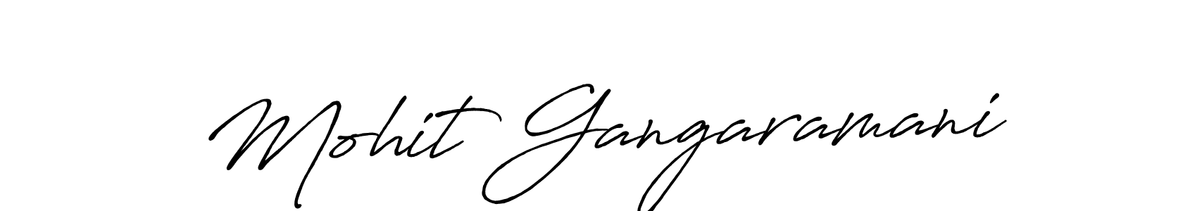 Make a beautiful signature design for name Mohit Gangaramani. Use this online signature maker to create a handwritten signature for free. Mohit Gangaramani signature style 7 images and pictures png