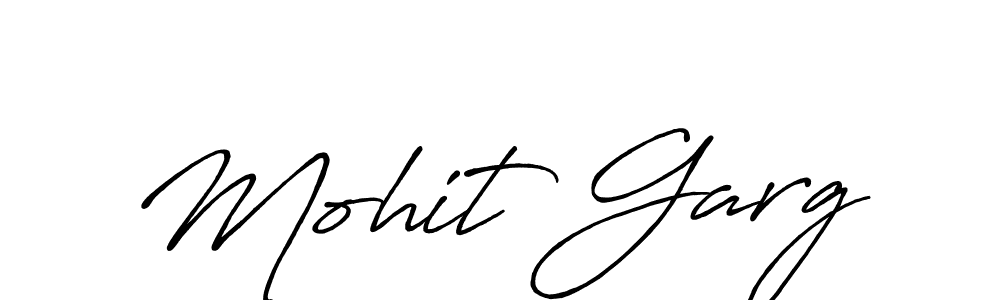 Also we have Mohit Garg name is the best signature style. Create professional handwritten signature collection using Antro_Vectra_Bolder autograph style. Mohit Garg signature style 7 images and pictures png