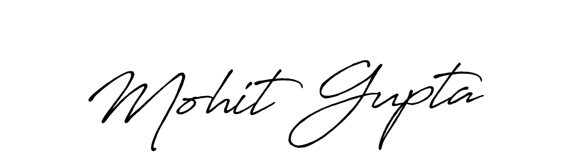 Design your own signature with our free online signature maker. With this signature software, you can create a handwritten (Antro_Vectra_Bolder) signature for name Mohit Gupta. Mohit Gupta signature style 7 images and pictures png