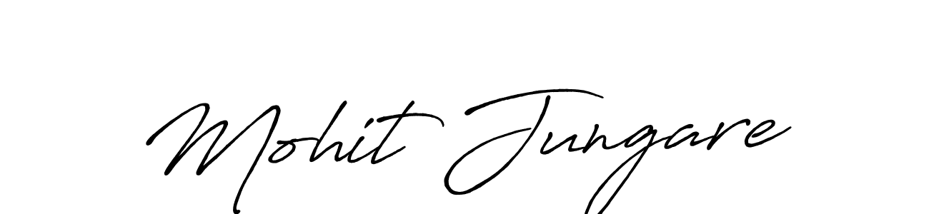 Make a beautiful signature design for name Mohit Jungare. With this signature (Antro_Vectra_Bolder) style, you can create a handwritten signature for free. Mohit Jungare signature style 7 images and pictures png