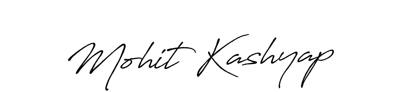 Design your own signature with our free online signature maker. With this signature software, you can create a handwritten (Antro_Vectra_Bolder) signature for name Mohit Kashyap. Mohit Kashyap signature style 7 images and pictures png