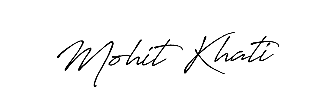 if you are searching for the best signature style for your name Mohit Khati. so please give up your signature search. here we have designed multiple signature styles  using Antro_Vectra_Bolder. Mohit Khati signature style 7 images and pictures png