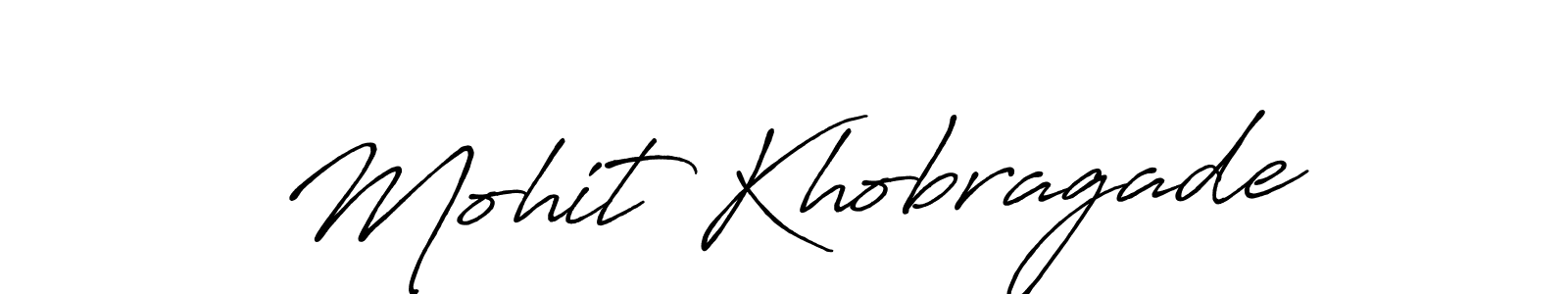 Also You can easily find your signature by using the search form. We will create Mohit Khobragade name handwritten signature images for you free of cost using Antro_Vectra_Bolder sign style. Mohit Khobragade signature style 7 images and pictures png