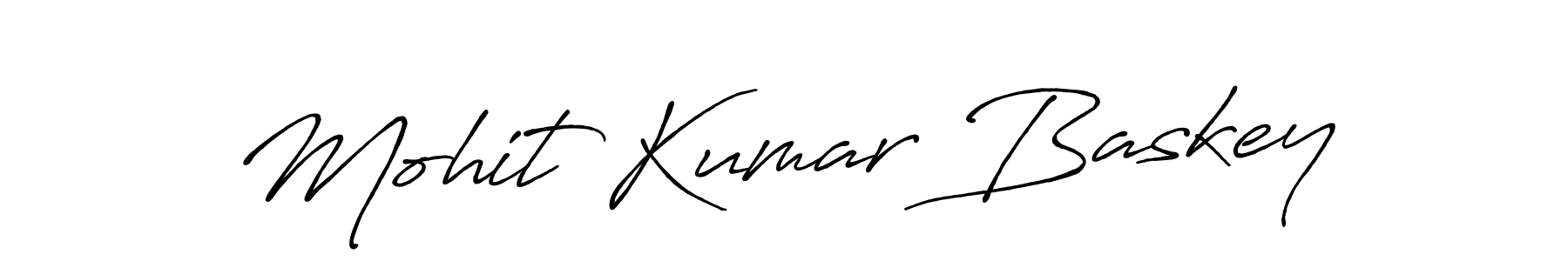 How to make Mohit Kumar Baskey signature? Antro_Vectra_Bolder is a professional autograph style. Create handwritten signature for Mohit Kumar Baskey name. Mohit Kumar Baskey signature style 7 images and pictures png