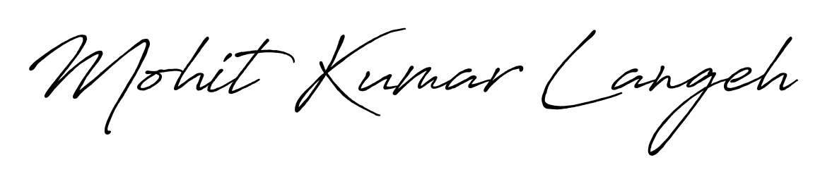 Generate high-definition signature styles for Mohit Kumar Langeh. The Antro_Vectra_Bolder typeface ensures crisp legibility and sophisticated design. Mohit Kumar Langeh signature style 7 images and pictures png