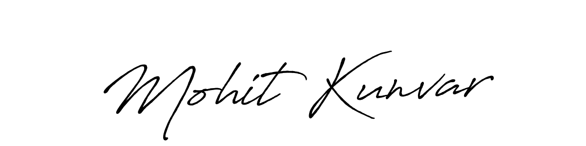 Design your own signature with our free online signature maker. With this signature software, you can create a handwritten (Antro_Vectra_Bolder) signature for name Mohit Kunvar. Mohit Kunvar signature style 7 images and pictures png