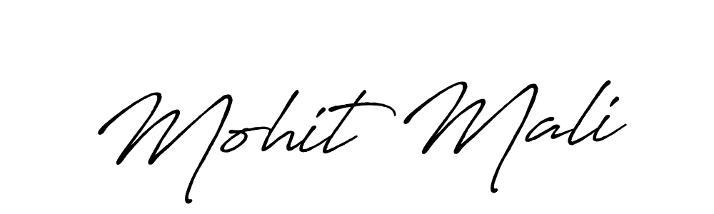 It looks lik you need a new signature style for name Mohit Mali. Design unique handwritten (Antro_Vectra_Bolder) signature with our free signature maker in just a few clicks. Mohit Mali signature style 7 images and pictures png