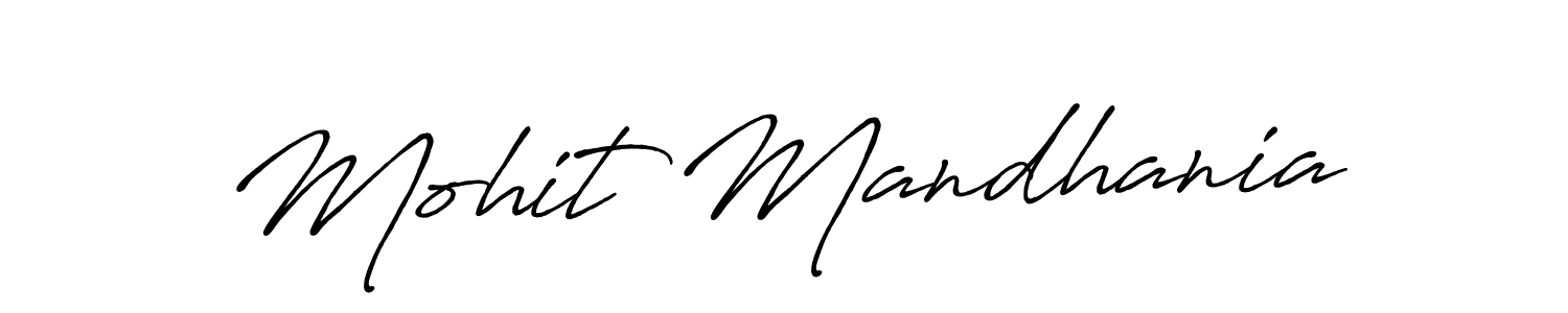 Make a short Mohit Mandhania signature style. Manage your documents anywhere anytime using Antro_Vectra_Bolder. Create and add eSignatures, submit forms, share and send files easily. Mohit Mandhania signature style 7 images and pictures png