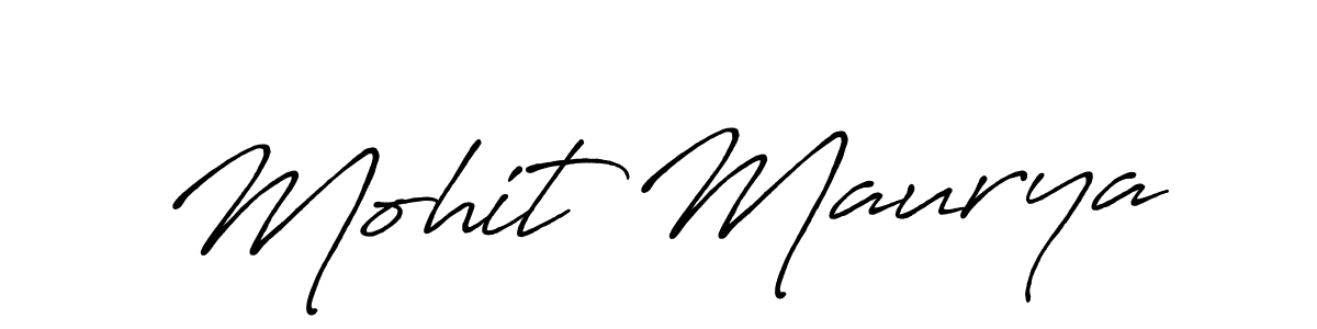 Also You can easily find your signature by using the search form. We will create Mohit Maurya name handwritten signature images for you free of cost using Antro_Vectra_Bolder sign style. Mohit Maurya signature style 7 images and pictures png