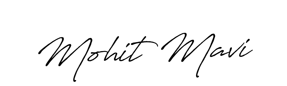 Also we have Mohit Mavi name is the best signature style. Create professional handwritten signature collection using Antro_Vectra_Bolder autograph style. Mohit Mavi signature style 7 images and pictures png