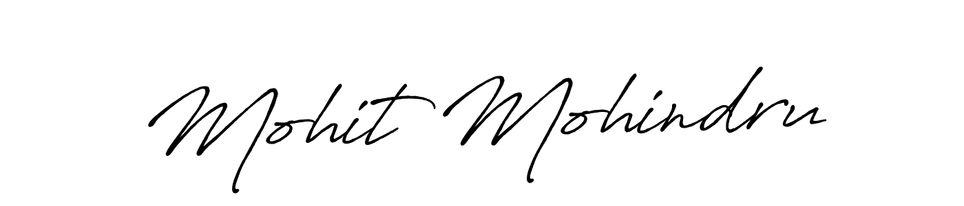 It looks lik you need a new signature style for name Mohit Mohindru. Design unique handwritten (Antro_Vectra_Bolder) signature with our free signature maker in just a few clicks. Mohit Mohindru signature style 7 images and pictures png