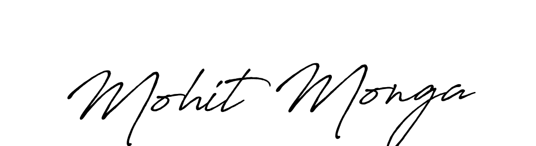Similarly Antro_Vectra_Bolder is the best handwritten signature design. Signature creator online .You can use it as an online autograph creator for name Mohit Monga. Mohit Monga signature style 7 images and pictures png