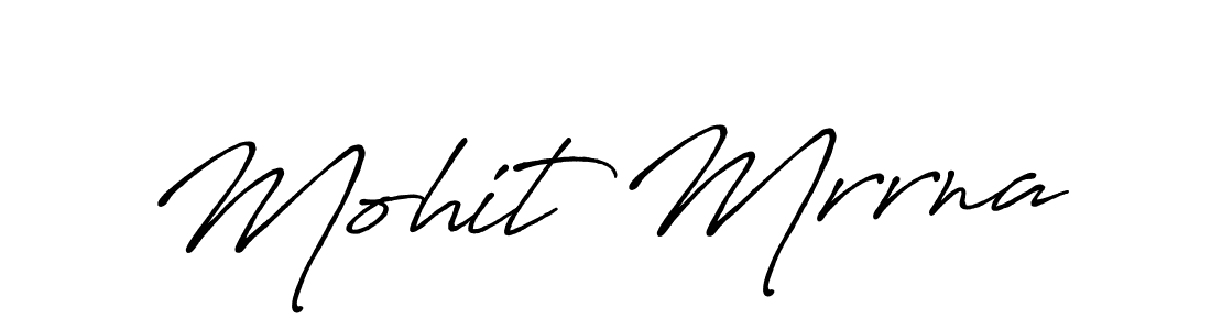 Use a signature maker to create a handwritten signature online. With this signature software, you can design (Antro_Vectra_Bolder) your own signature for name Mohit Mrrna. Mohit Mrrna signature style 7 images and pictures png