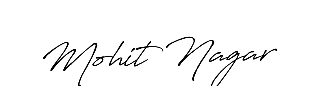 Mohit Nagar stylish signature style. Best Handwritten Sign (Antro_Vectra_Bolder) for my name. Handwritten Signature Collection Ideas for my name Mohit Nagar. Mohit Nagar signature style 7 images and pictures png