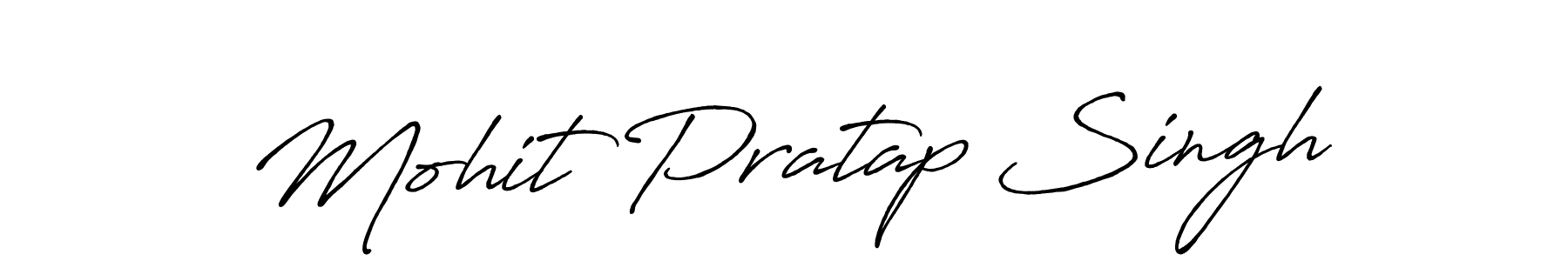Create a beautiful signature design for name Mohit Pratap Singh. With this signature (Antro_Vectra_Bolder) fonts, you can make a handwritten signature for free. Mohit Pratap Singh signature style 7 images and pictures png