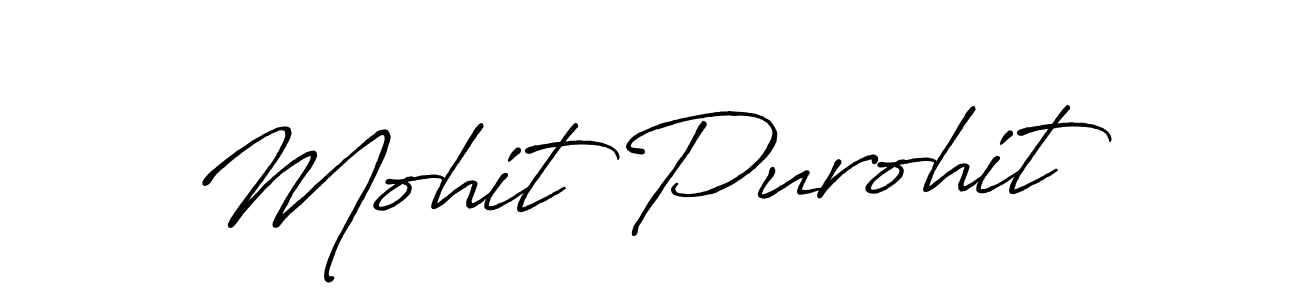 How to make Mohit Purohit signature? Antro_Vectra_Bolder is a professional autograph style. Create handwritten signature for Mohit Purohit name. Mohit Purohit signature style 7 images and pictures png