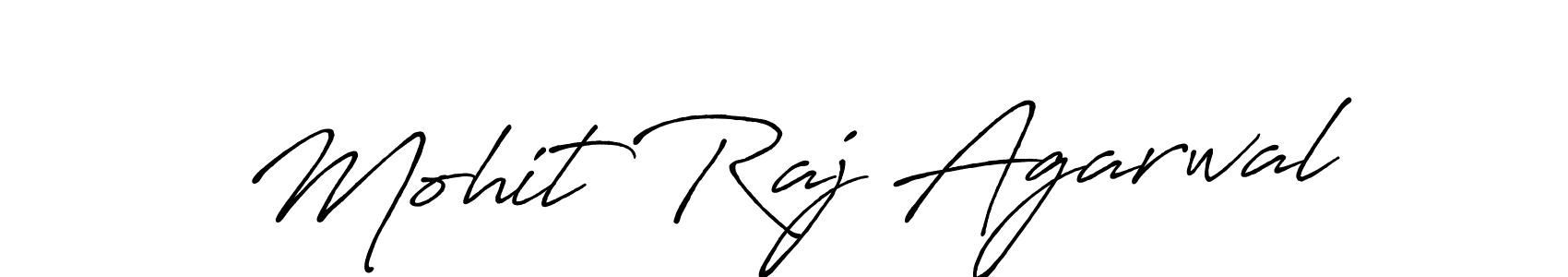Use a signature maker to create a handwritten signature online. With this signature software, you can design (Antro_Vectra_Bolder) your own signature for name Mohit Raj Agarwal. Mohit Raj Agarwal signature style 7 images and pictures png